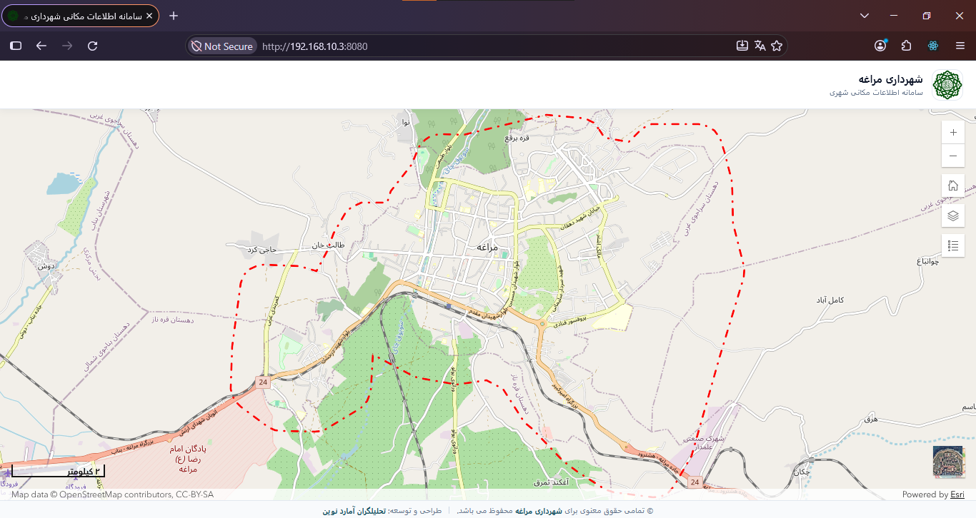 Municipal WebGIS Platform - Interactive municipal GIS map